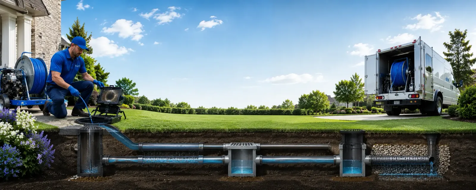 Outdoor drain cleaning information for Oak, NE